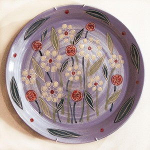 flowers plate        